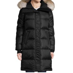 Canada Goose Black Label Rowley Fur trim parka